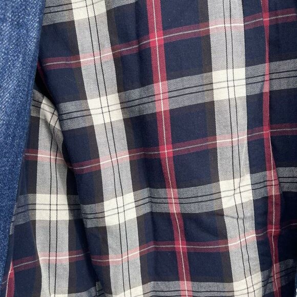 ECO Italy Women’s Dark Wash Denim Blazer Size 42 (US 6) Double Breasted - Picture 15 of 16